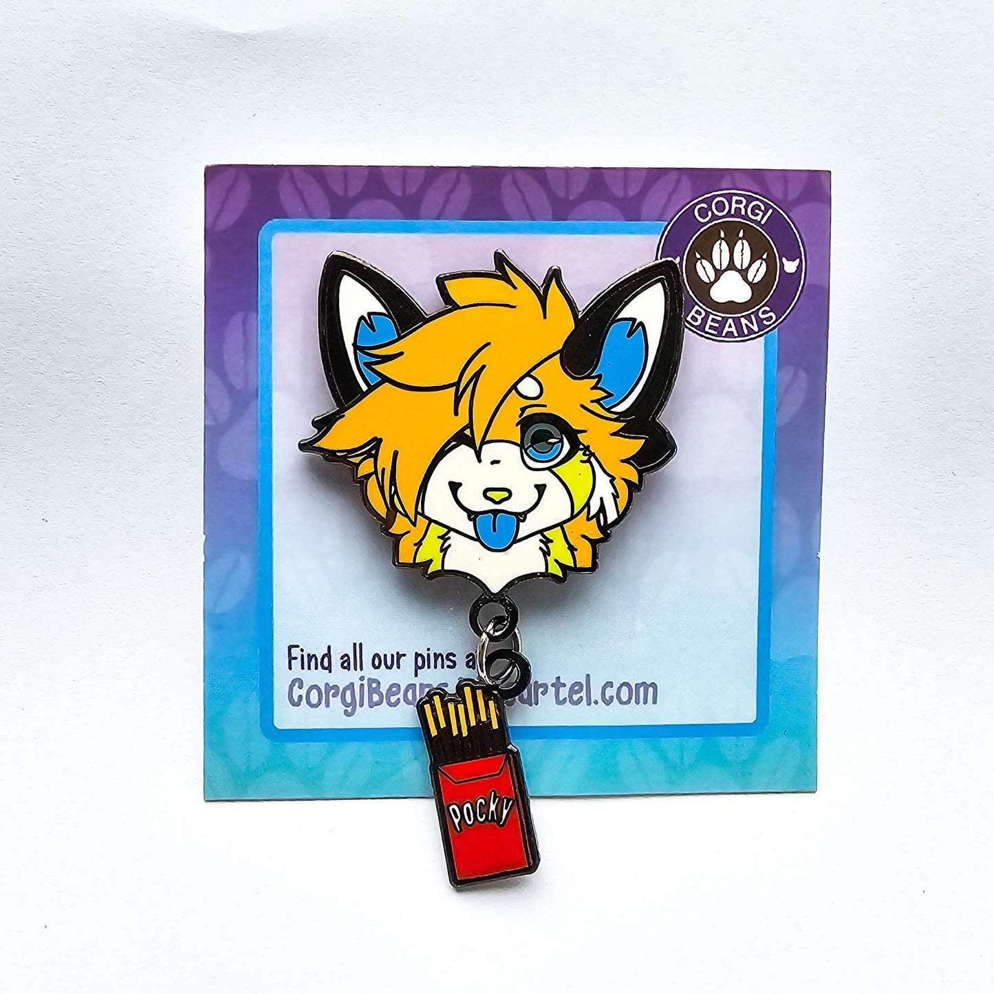 CorgiBeans Pocky Enamel Pin