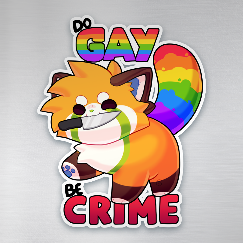 Do Gay, Be Crime Sticker (small)