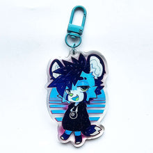Load image into Gallery viewer, Eight vaporwave Keychain
