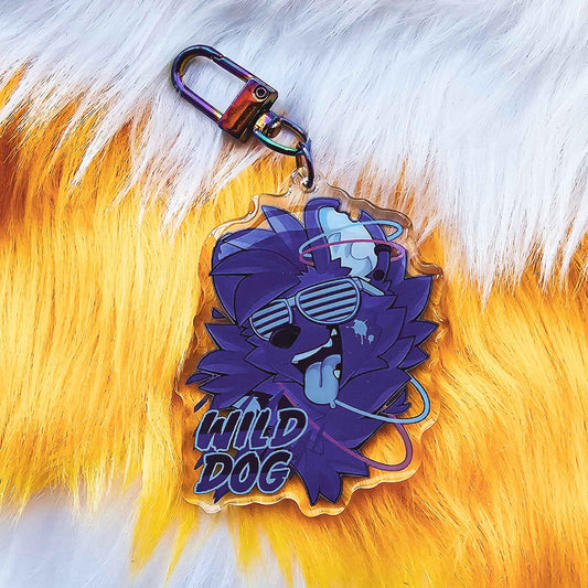 Wild Dog Keychain (Clear)